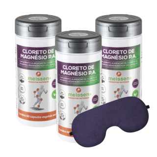 Cloreto de Magnésio P.A 60 cápsulas | Kit com 03 UN