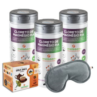 Cloreto de Magnésio P.A 120 cápsulas | Kit com 03 UN + 1 (Chá de Erva Doce - Venc 08/2026) Cloreto de Magnésio P.A 120 cápsulas | Kit com 03 UN + 1 (Chá de Erva Doce - Venc 08/2026)